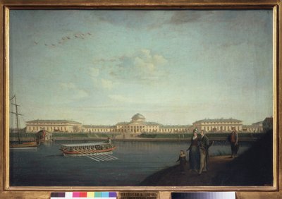 ネヴァ (サンクトペテルブルク) から見たタウリデ宮殿。 ベンジャミン パテルセン (1748-1815) の絵画、キャンバスに油彩 作： Benjamin Patersson