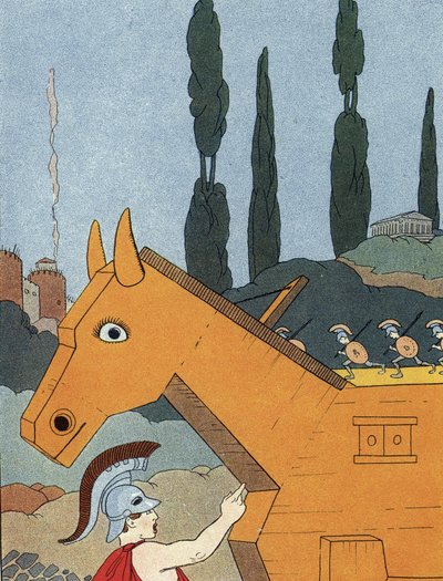 トロイの木馬 作： Benjamin Rabier