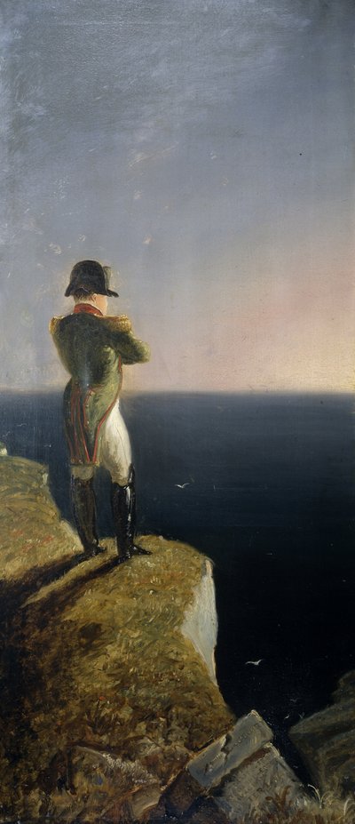 エルバ島のナポレオン、セントヘレナで思索、1844年頃（油彩・キャンバス 作： Benjamin Robert Haydon