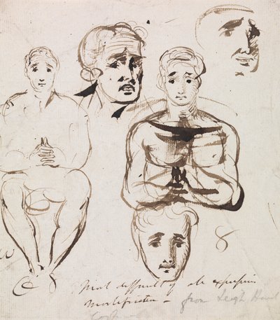 Estudo das Expressões Faciais 作： Benjamin Robert Haydon