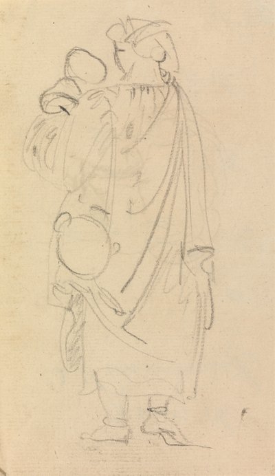 子供を抱えた女性の習作 作： Benjamin Robert Haydon