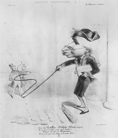 パンテオンカリバリクのアドルフアダムの似顔絵（1803-56） 作： Benjamin Roubaud