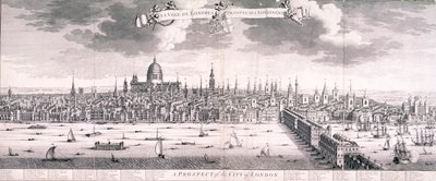 ロンドンのパノラマ ビュー、1710 年 作： Benjamin Smith