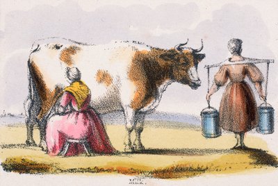 「ミルク」、c1845 作： Benjamin Waterhouse Hawkins