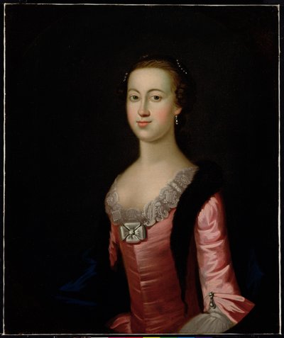アン・イングリス、1757年頃（キャンバスに油彩） 作： Benjamin West