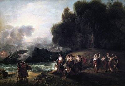 テレマコスとメンターのカリプソスレセプション、1801。 作： Benjamin West