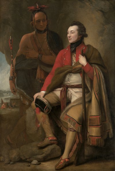 ガイ・ジョンソン大佐とカロンヒョンティ（デビッド・ヒル大尉） 作： Benjamin West