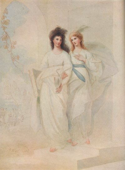 フィデリアとスペランツァ、1784 作： Benjamin West