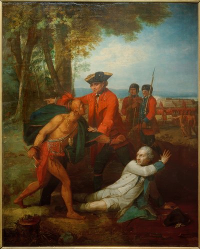 ジョンソン将軍は将校を救う 作： Benjamin West