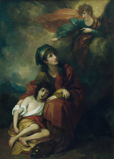 1776年のハガルとイシュマエルは、1803年に作り直しました。 作： Benjamin West