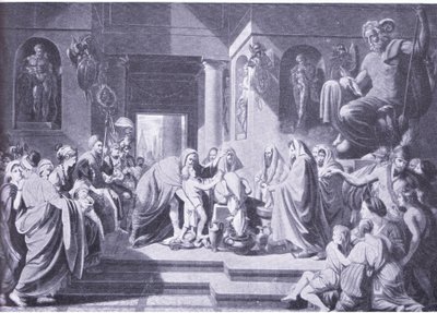 ハンニバルはローマに永遠の敵を誓う 作： Benjamin West