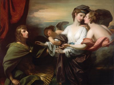 1776年、パリに連れてこられたヘレン。 作： Benjamin West