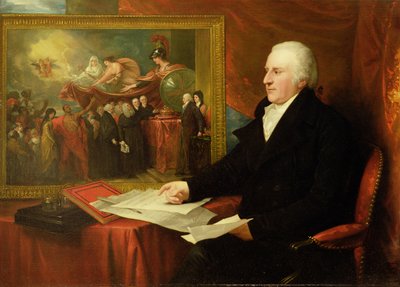 ジョン・アードリー・ウィルモット（1709-92）1812（キャンバスに油彩） 作： Benjamin West
