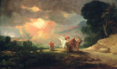 ソドムから逃げる多く、1810 作： Benjamin West