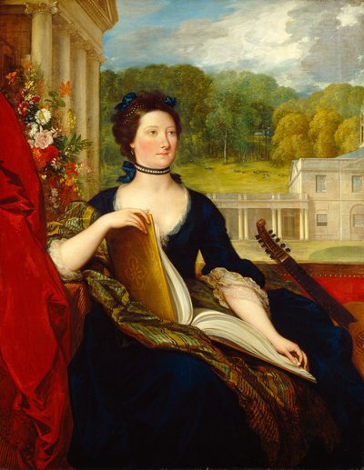 マリア・ハミルトン・ベックフォード夫人ウィリアム・ベックフォード、1799年。 作： Benjamin West