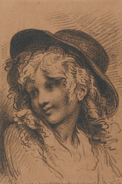 芸術家の息子、ラファエロの肖像 作： Benjamin West