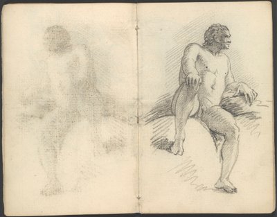 図形と構成研究のスケッチブック 作： Benjamin West