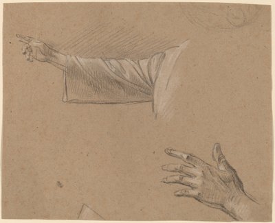 右腕と左手の研究 作： Benjamin West