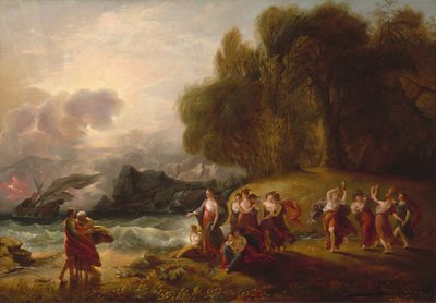 テレマコスとカリプソ 作： Benjamin West