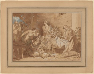 羊飼いの礼拝 作： Benjamin West