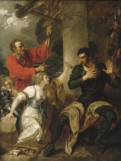 ダムセルとオーランド、1793年頃（キャンバスに油彩） 作： Benjamin West