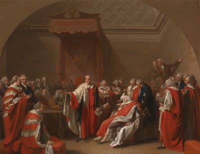 チャタムの死 作： Benjamin West