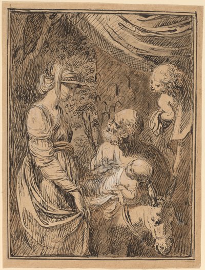 エジプトへの逃避 作： Benjamin West