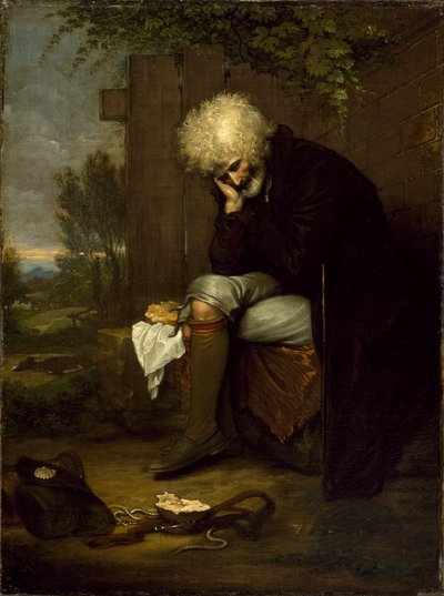 死んだお尻を悼む巡礼者、1775年頃 作： Benjamin West