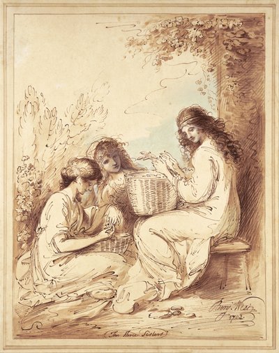 三姉妹 作： Benjamin West
