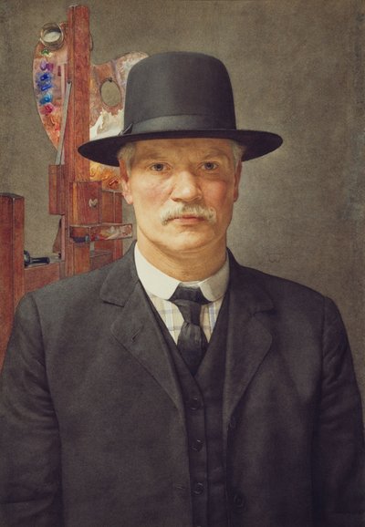 自画像、1914-16 作： Benjamin Williams