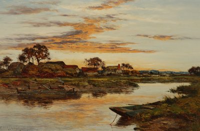 セヴァーンの夜、1897 作： Benjamin Williams Leader
