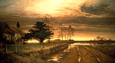 夕方にはそれは光でなければならない、1882 作： Benjamin Williams Leader