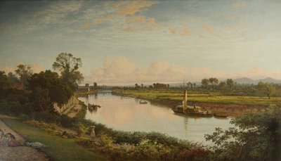 Smooth Severn Stream、1886 作： Benjamin Williams Leader