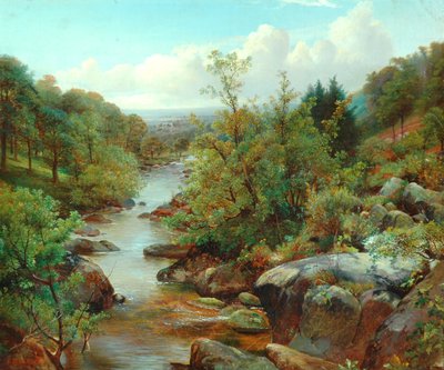 ウェールズの風景 作： Benjamin Williams Leader