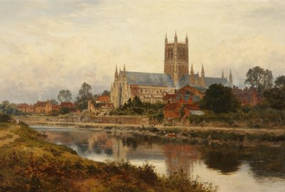 ウスター大聖堂、1897 作： Benjamin Williams Leader