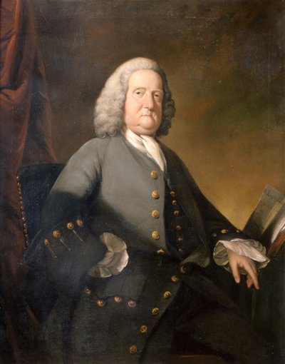 リチャード・ラッセル博士、1755年頃（油彩・キャンバス） 作： Benjamin Wilson