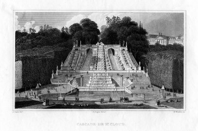 セントクラウドフォールズ、パリ、1830 作： Benjamin Winkles