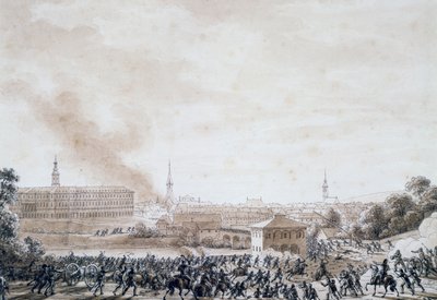 フランスによるワイマール市への攻撃（10月14日 作： Benjamin Zix