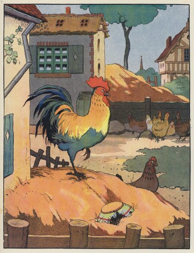 おんどりと農場の鶏 作： Benjamin Rabier