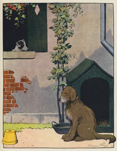 2匹の犬 作： Benjamin Rabier
