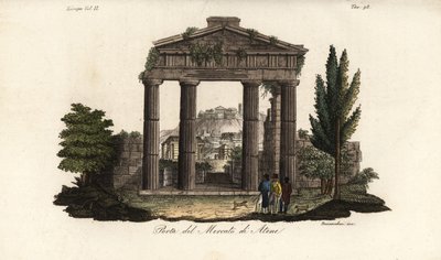 アテナ Archegetis のゲートの遺跡、ローマのアゴラまたはフォロ ・ ロマーノ、アテネ、ギリシャ 作： Bennardoni Bennardoni