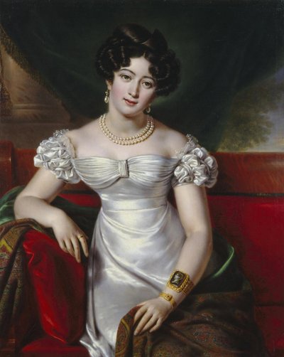 1825年頃のジュリアサモイロワ伯爵夫人の肖像 作： Benois Charles Mitoire