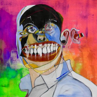 Mythe 8, 2021 (キャンバスに油彩、アクリル) 作： ブノワ・エルワン・ブシュロ