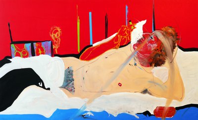 Olympia gainsbourienne, 2017（キャンバスに油彩、アクリル） 作： Benoit Erwann Boucherot