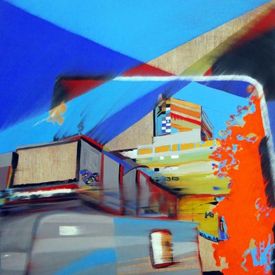 Overlandscape : Mexico 2, 2016（キャンバスに油彩） 作： Benoit Erwann Boucherot