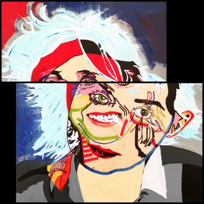 サーポートレイト：カトリーヌ・マヴリカキス、2019年（アクリル、紙） 作： Benoit Erwann Boucherot