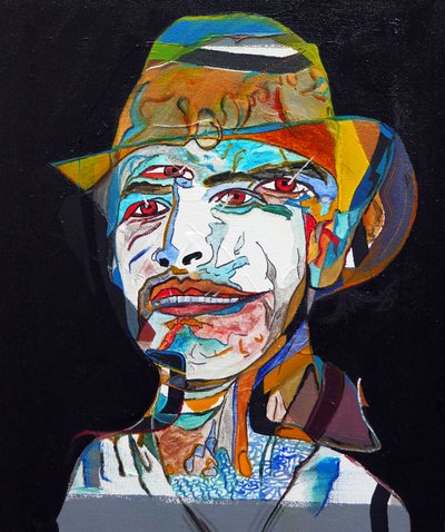 Surportrait : Marcos Alejandro Rosas Jassan, 2014（キャンバスに油彩） 作： ブノワ・エルワン・ブシュロ