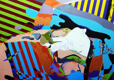 肖像画：ヨハン・ヴァレ、ダンサー2、2020年（キャンバスに油彩） 作： ブノワ・エルワン・ブシュロ