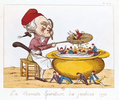 ジャコバンの浄化ポット、1793 作： Benoit Louis Henriquez