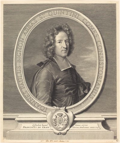 J.P.ビニョン 作： Benoît Audran I after Joseph Vivien